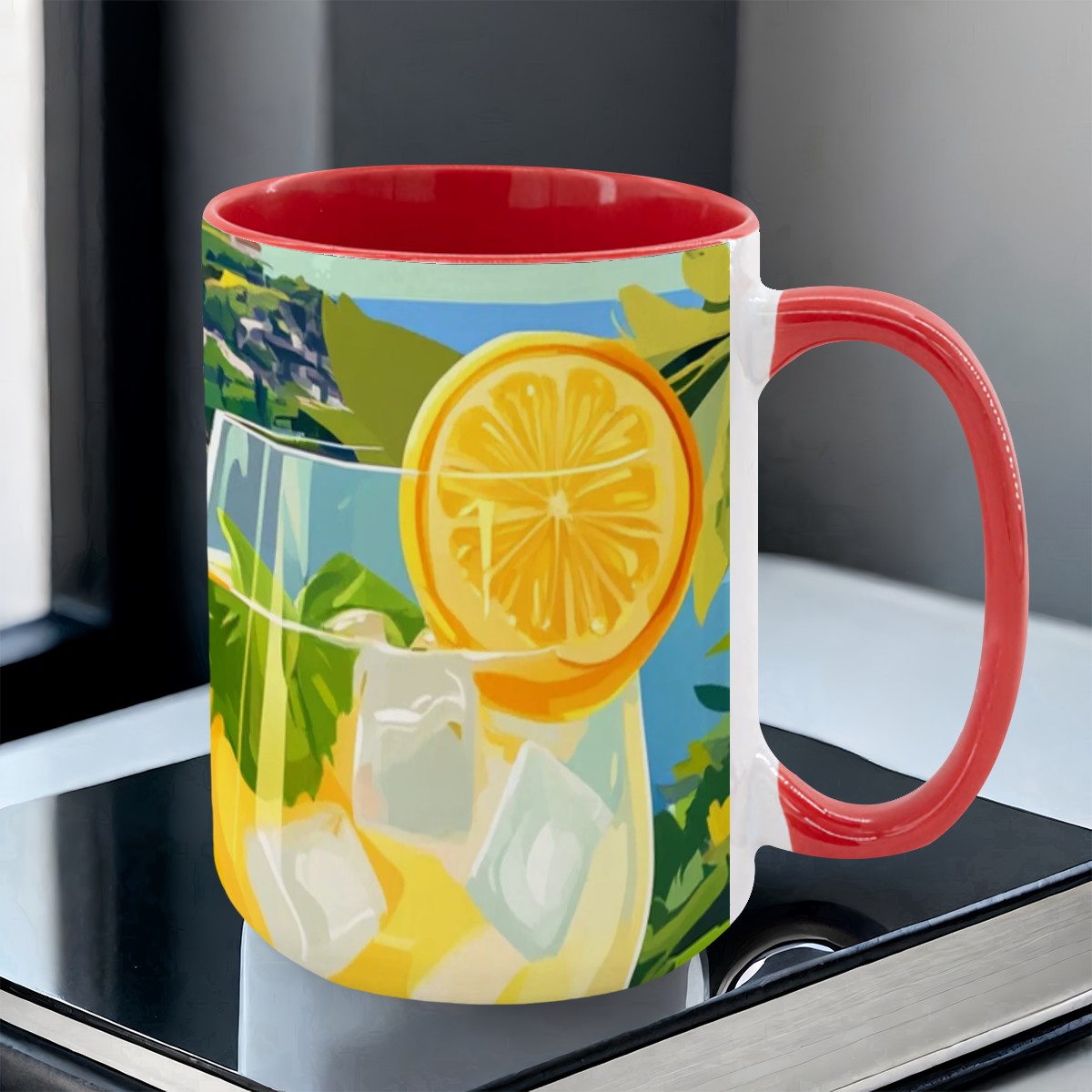 Large Colorful Mug (Free Shipping & Made in USA)