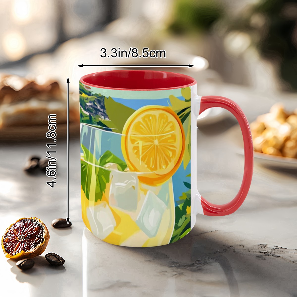 Large Colorful Mug (Free Shipping & Made in USA)