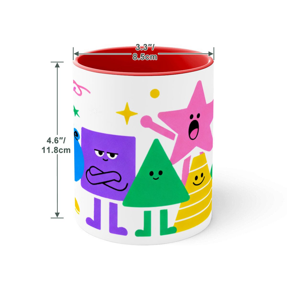 Großer bunter Becher (15oz) (Hergestellt in den USA)
