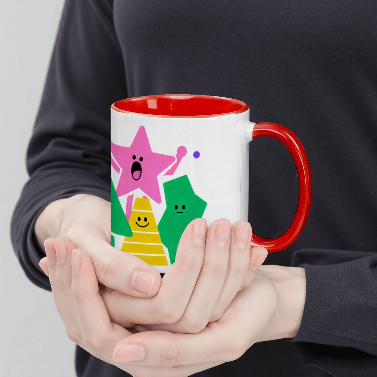 Großer bunter Becher (15oz) (Hergestellt in den USA)