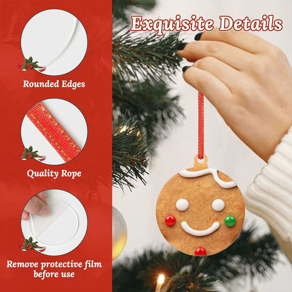 Large Round Acrylic Ornament