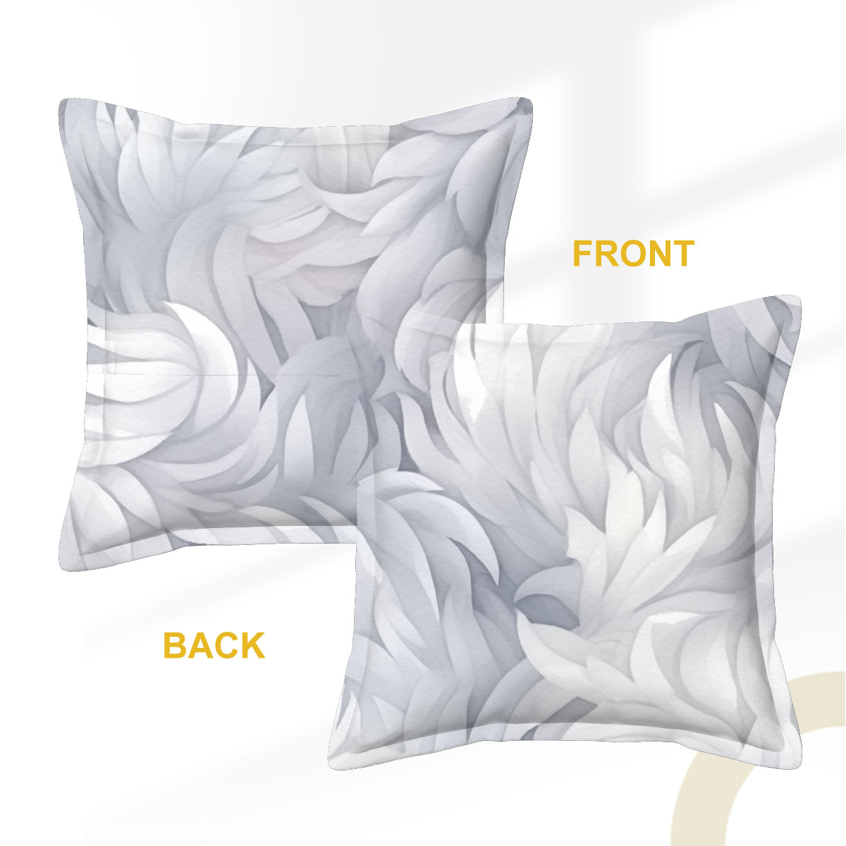 Leather Throw Pillow Covers with Core (Double-Sided Design)