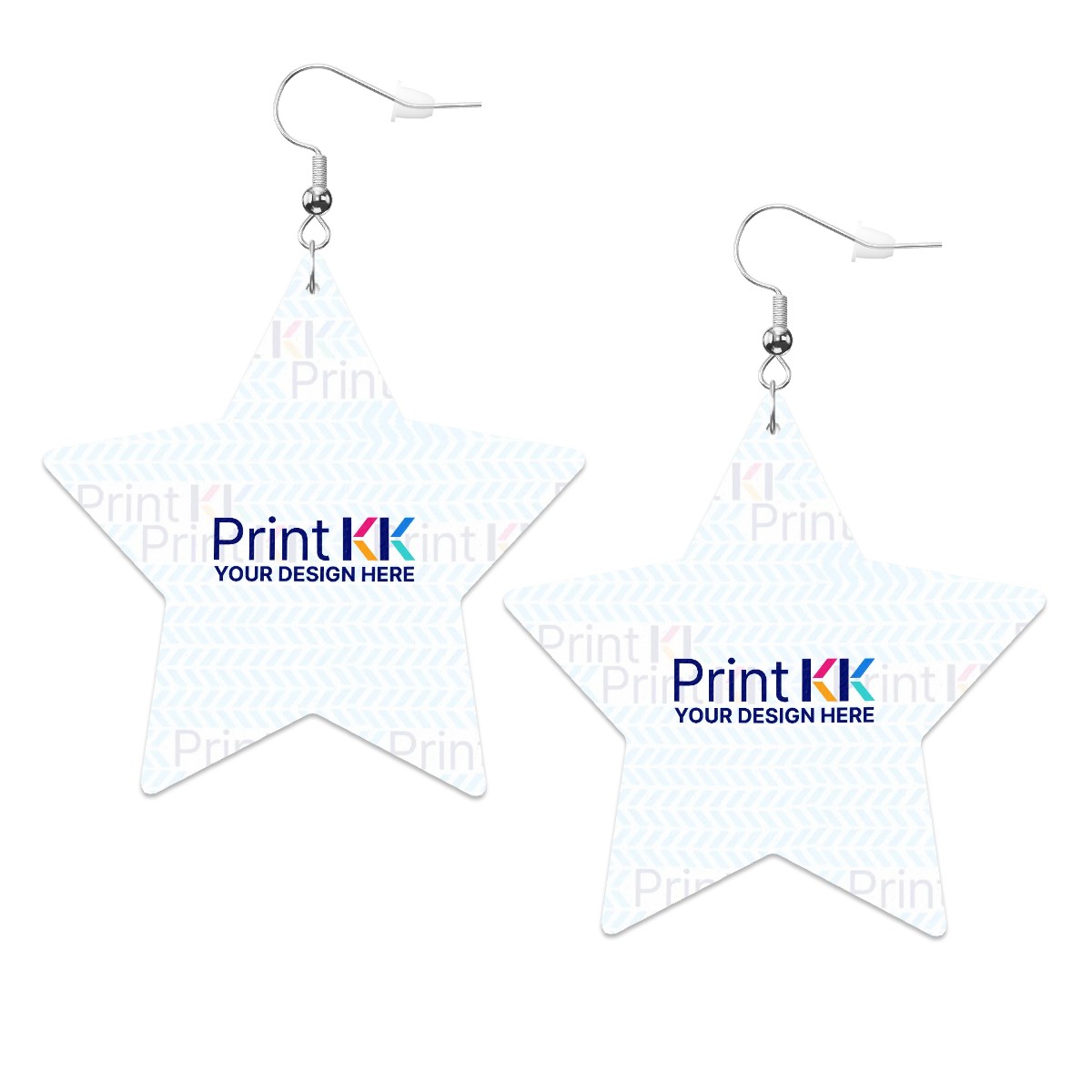 Leather Star Earrings