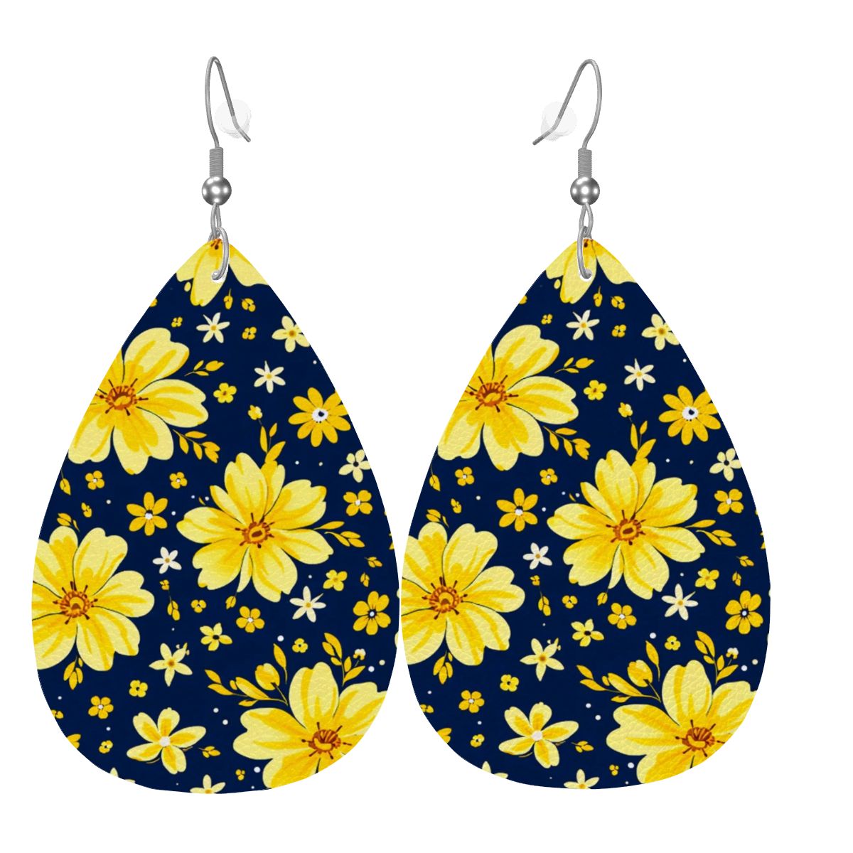 Orecchini a goccia in pelle