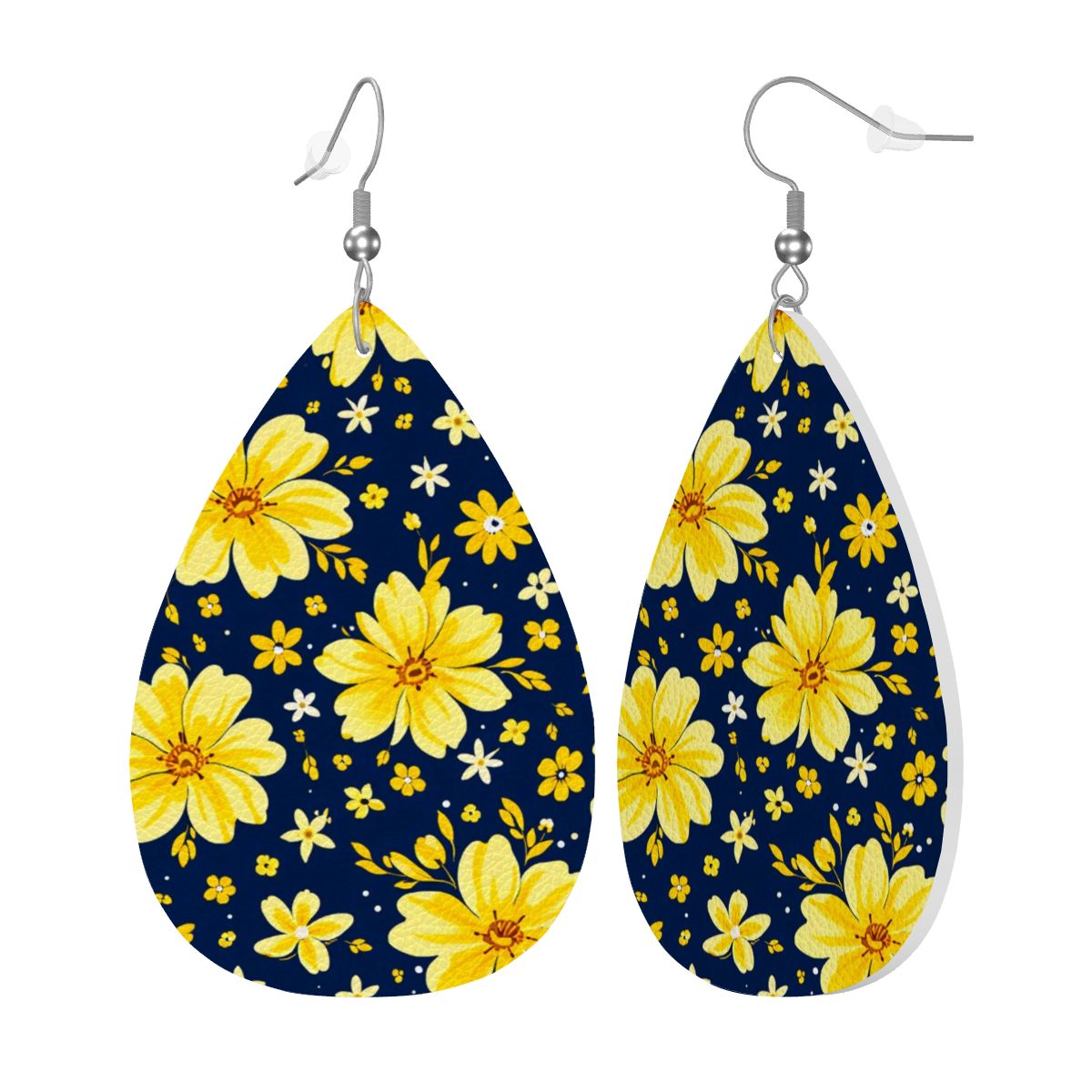 Orecchini a goccia in pelle