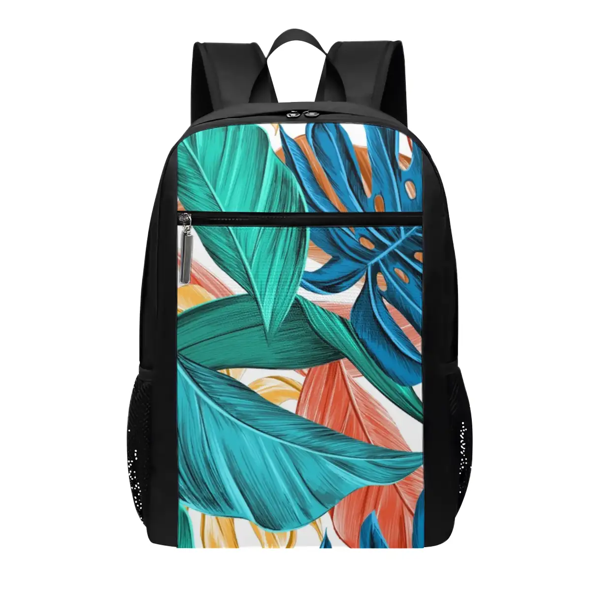 Oxford Backpack with Front and Back Pockets