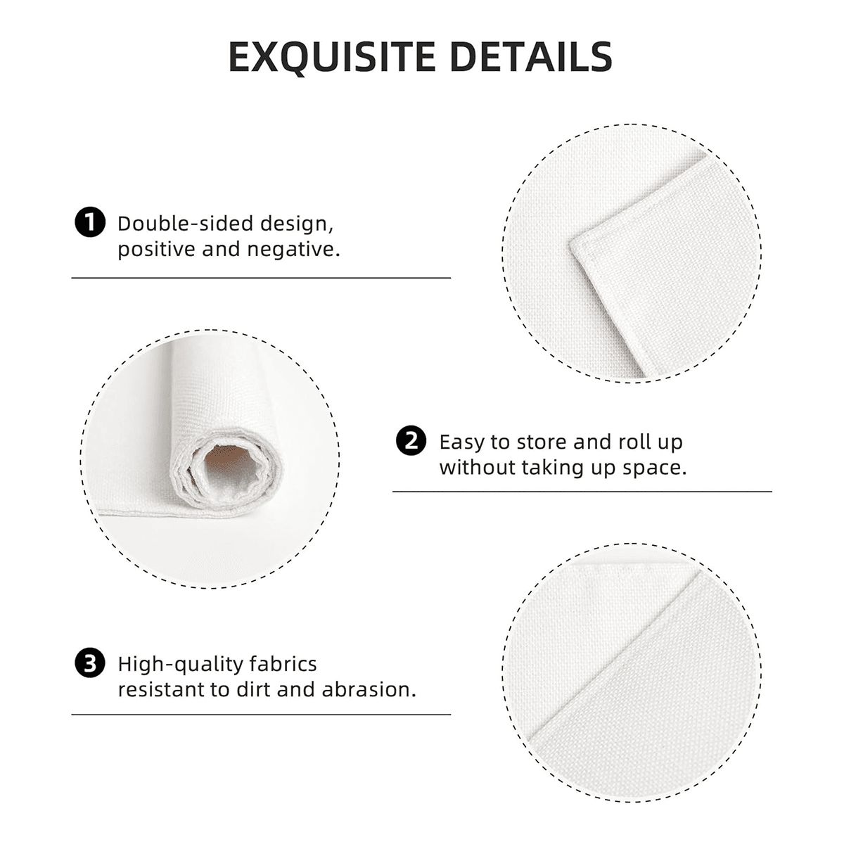 Manteles individuales de imitación lino de doble capa