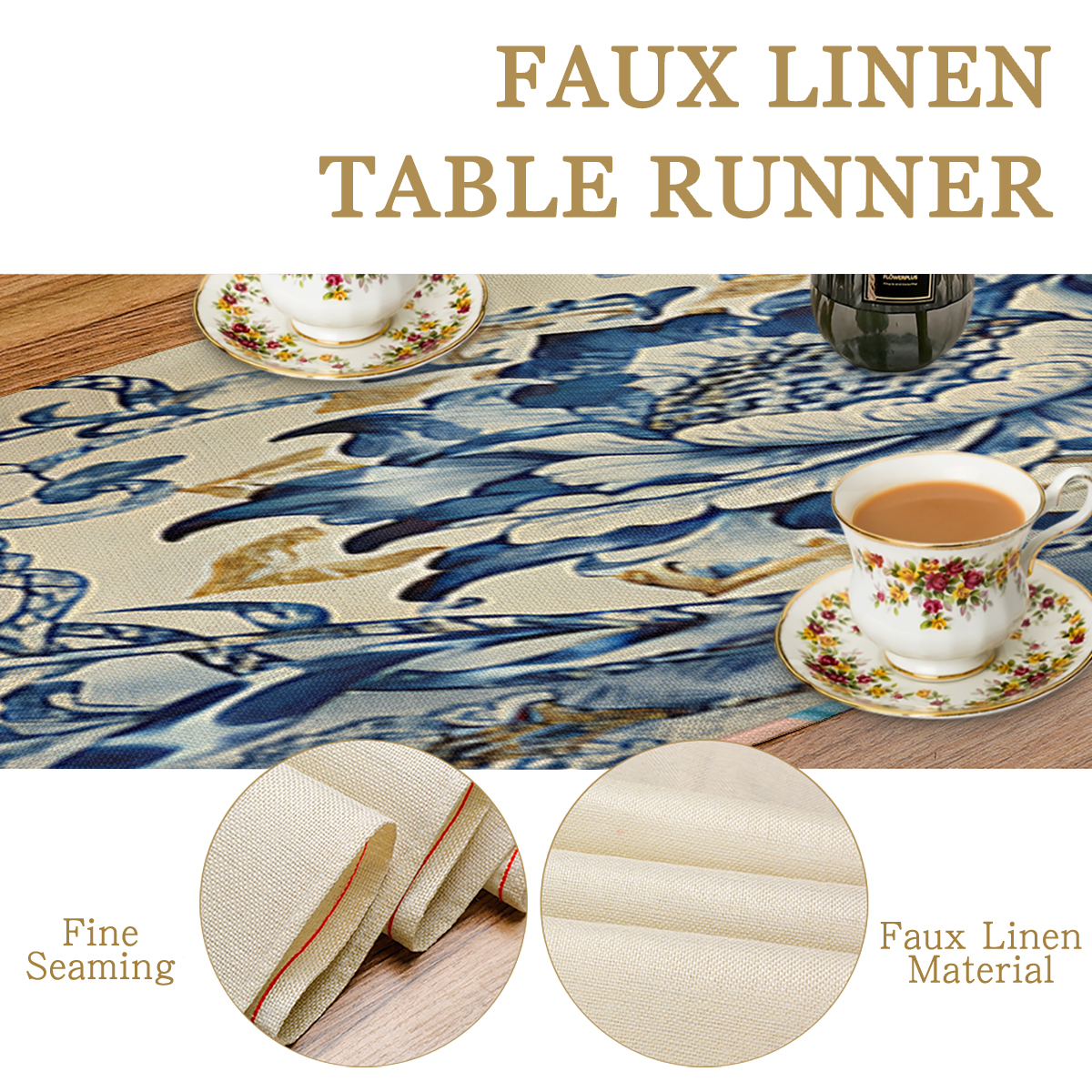 Chemin de table en lin