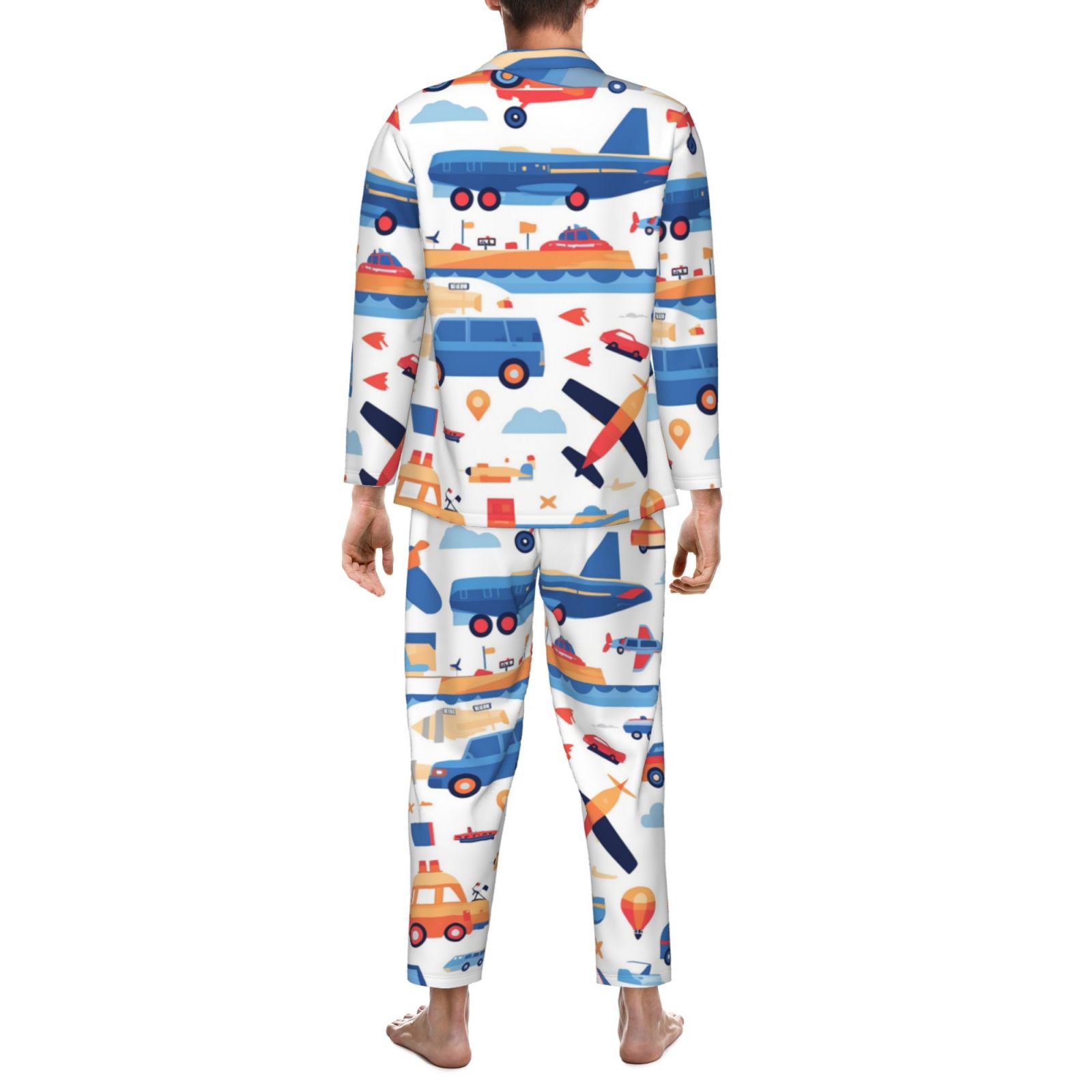 Long Sleeved Pajamas for Men Set