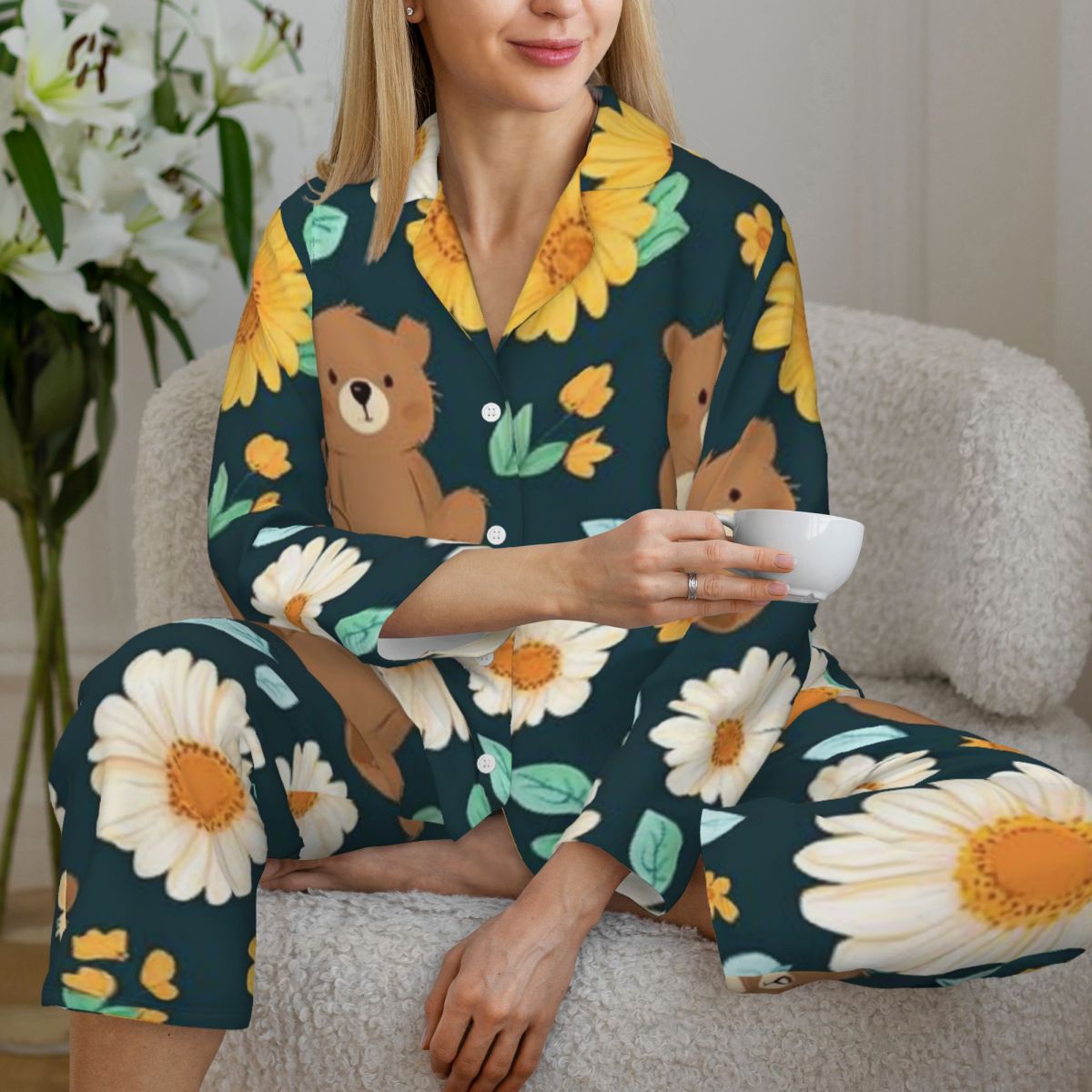 Long Sleeved Pajamas for Women Set