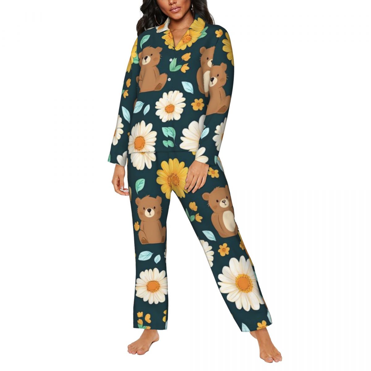 Long Sleeved Pajamas for Women Set