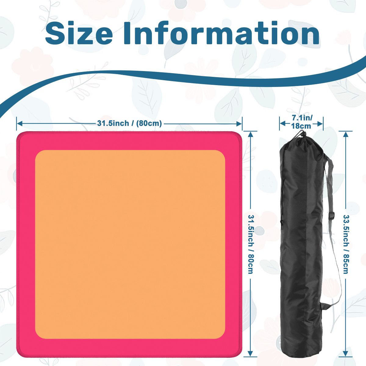 Mahjong Mat Peach Orange Rounded Border