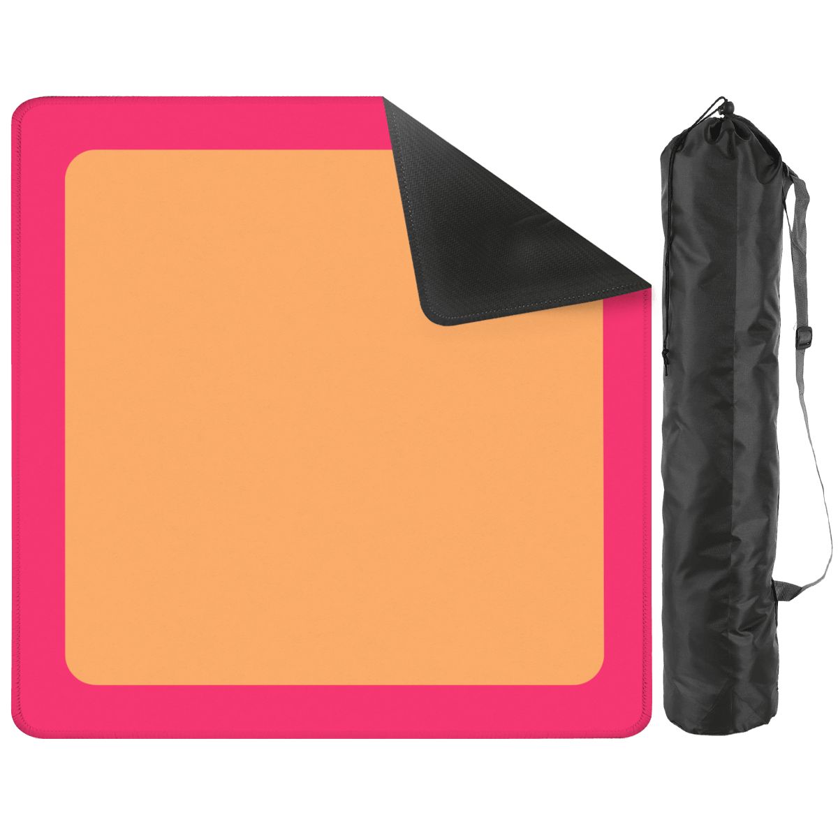 Mahjong Mat Peach Orange Rounded Border