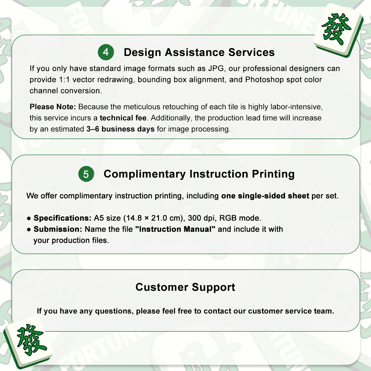 Mahjong Tiles Set (Double-Sided Design)