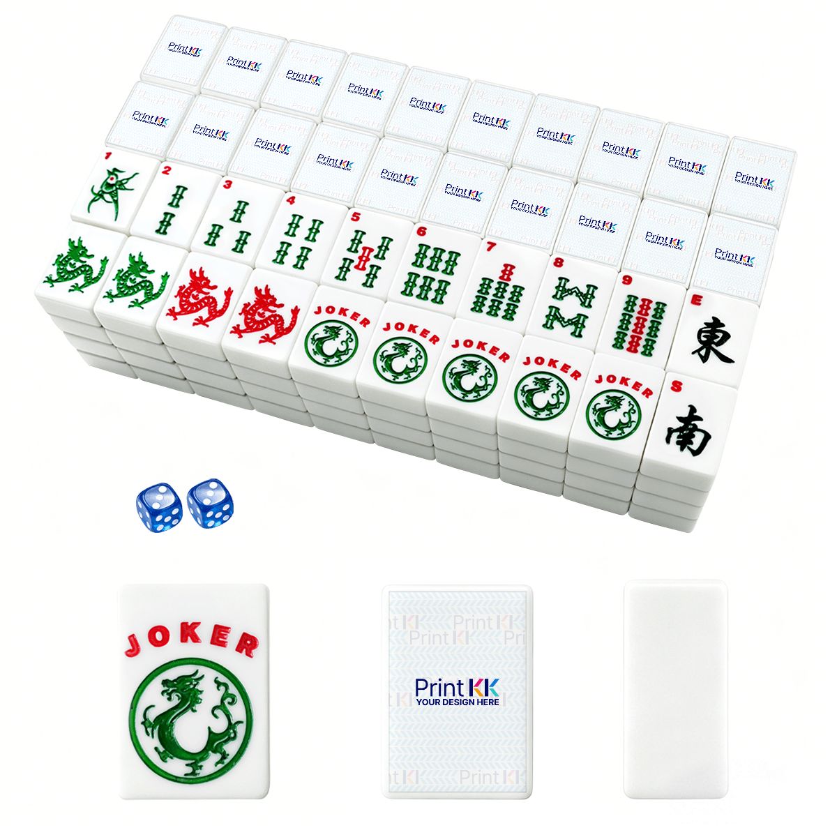 Mahjong Tiles Set (Single Layer)