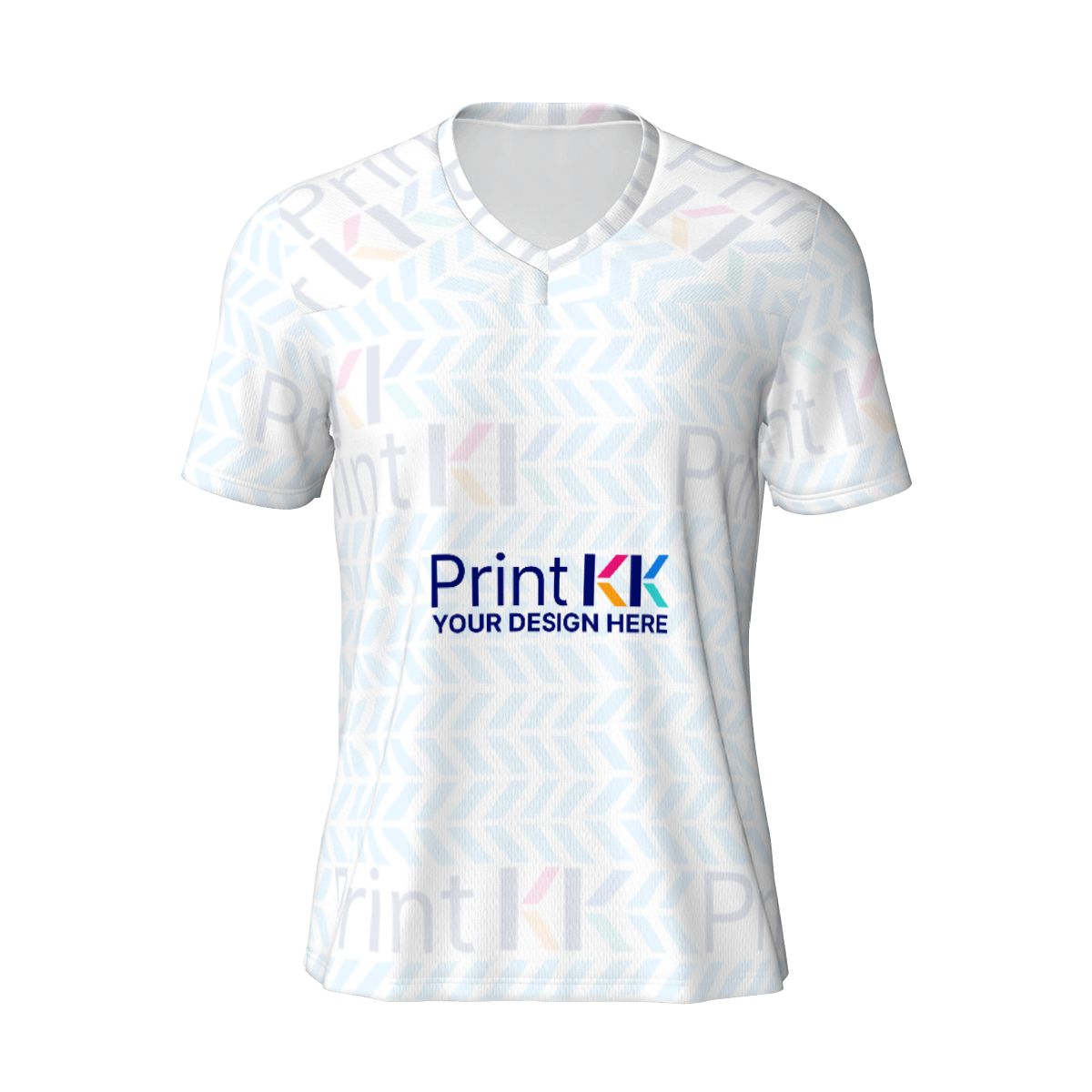 Men V-Neck Short Sleeve Rugby Jersey