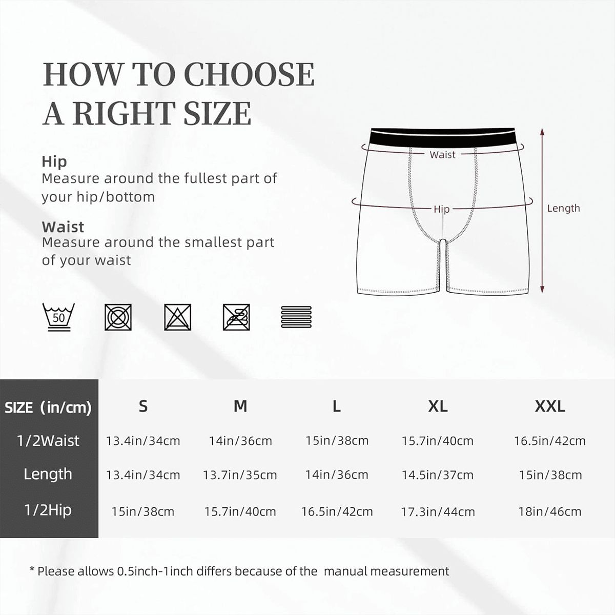 メンズボクサーブリーフ　ロング丈