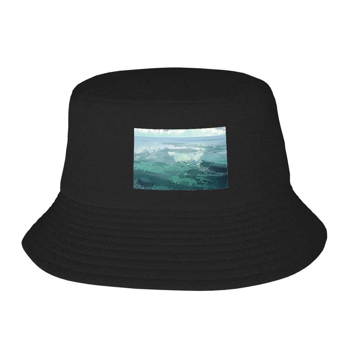 Double Layer Bucket Hat (Area Pattern)