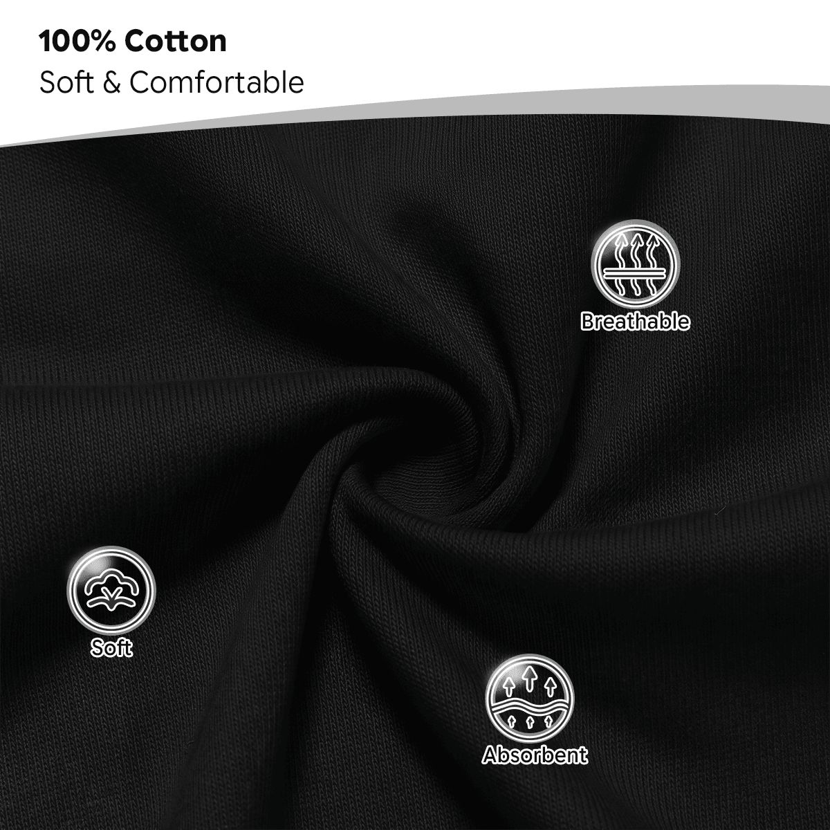 メンズ コットン クルーネック Tシャツ (英国製)