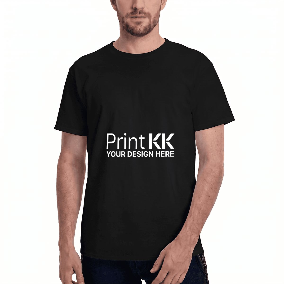 メンズ コットン クルーネック Tシャツ (英国製)