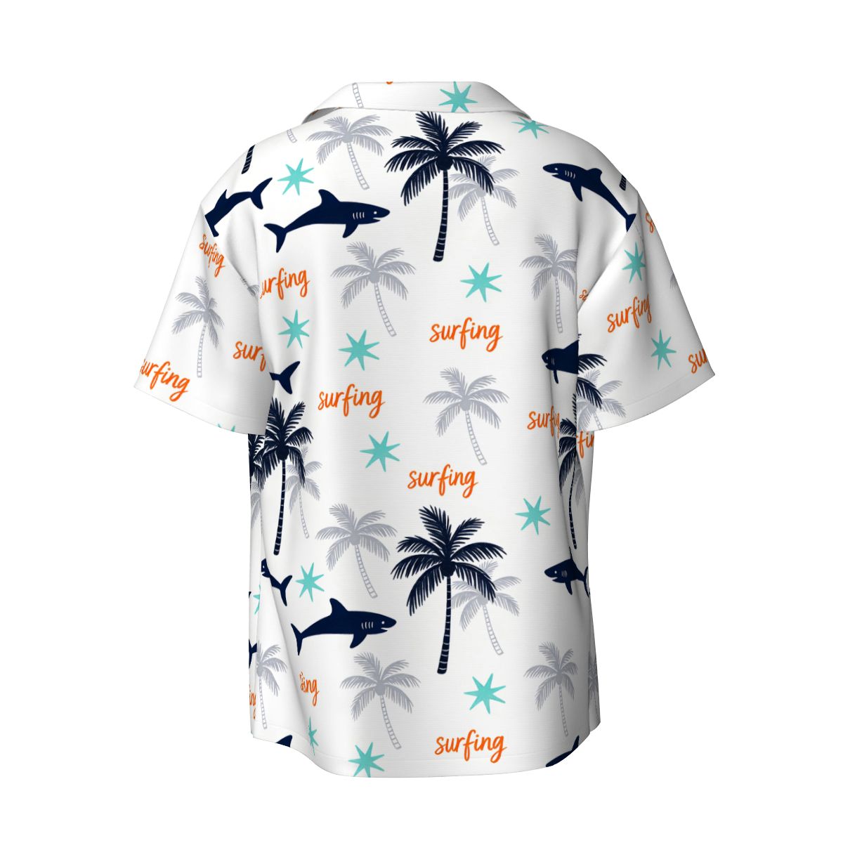 Men's Cuban Collar Short Sleeve Shirt