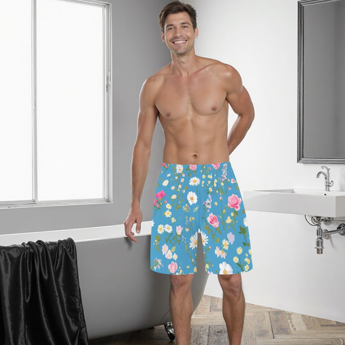 Men's Knee-Length Pajama Shorts