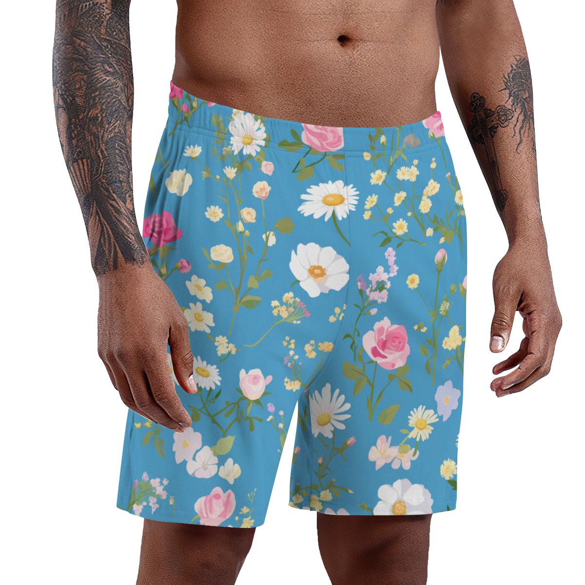 Men's Knee-Length Pajama Shorts