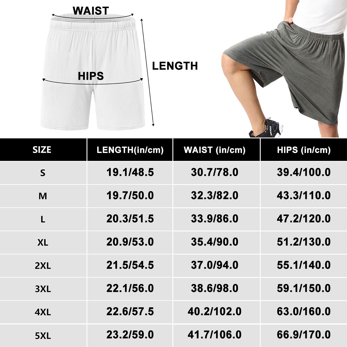 Men's Knee-Length Pajama Shorts