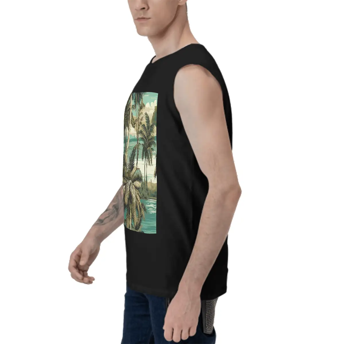 Men's Sleeveless T-shirts Cotton