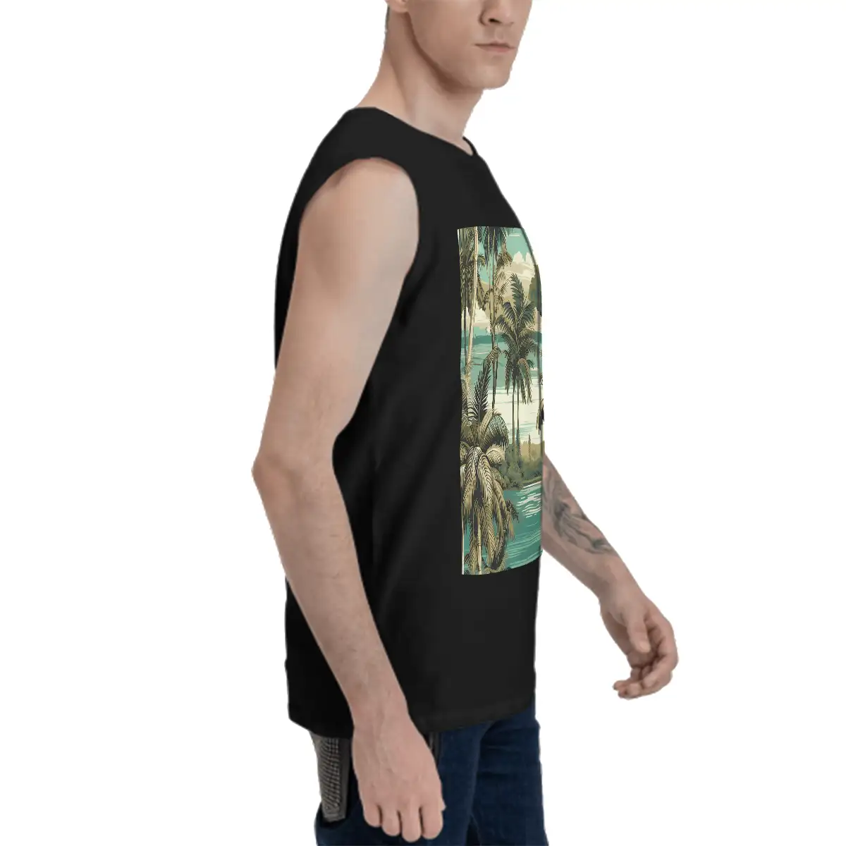 Men's Sleeveless T-shirts Cotton