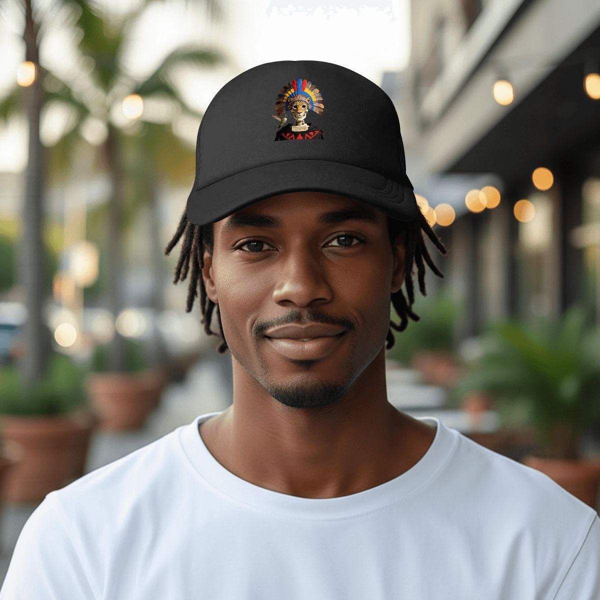 Mesh Baseball Cap (Area Pattern)