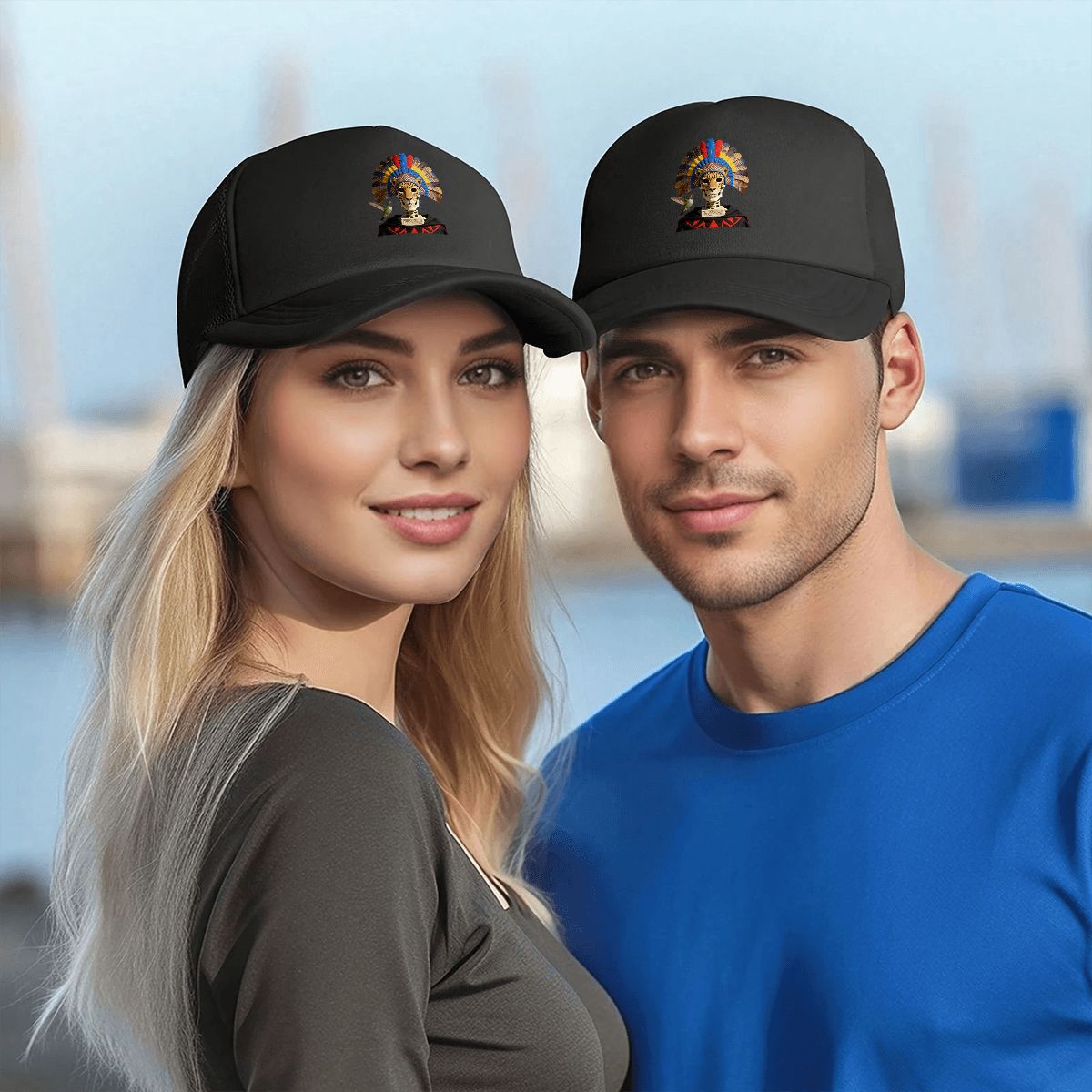 Mesh Baseball Cap (Area Pattern)