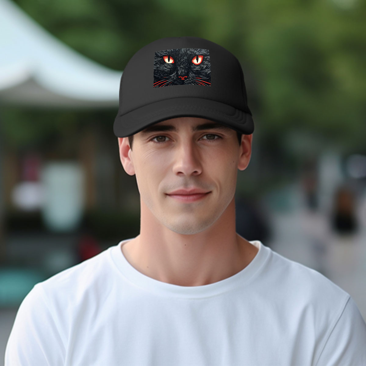 Mesh Baseball Cap (Area Pattern)