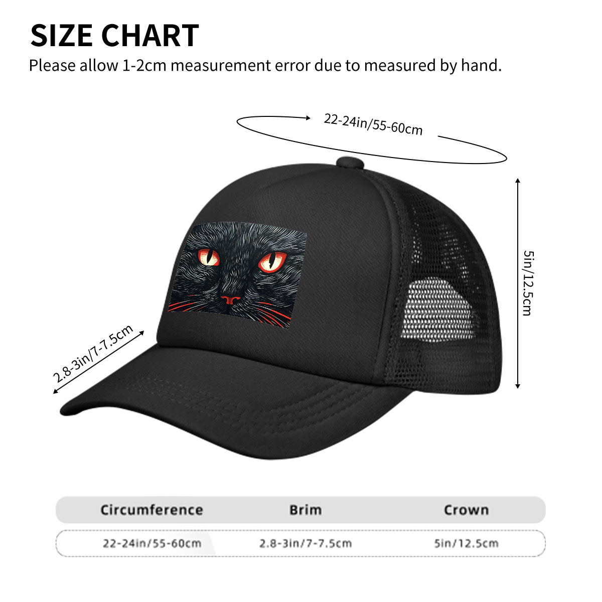 Mesh Baseball Cap (Area Pattern)