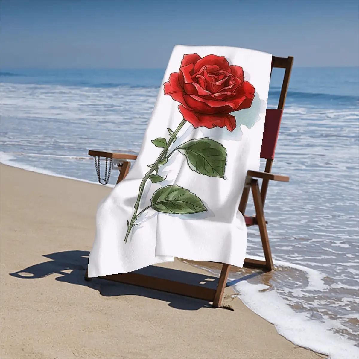 Microfiber Beach Towel Vertical Absorbent