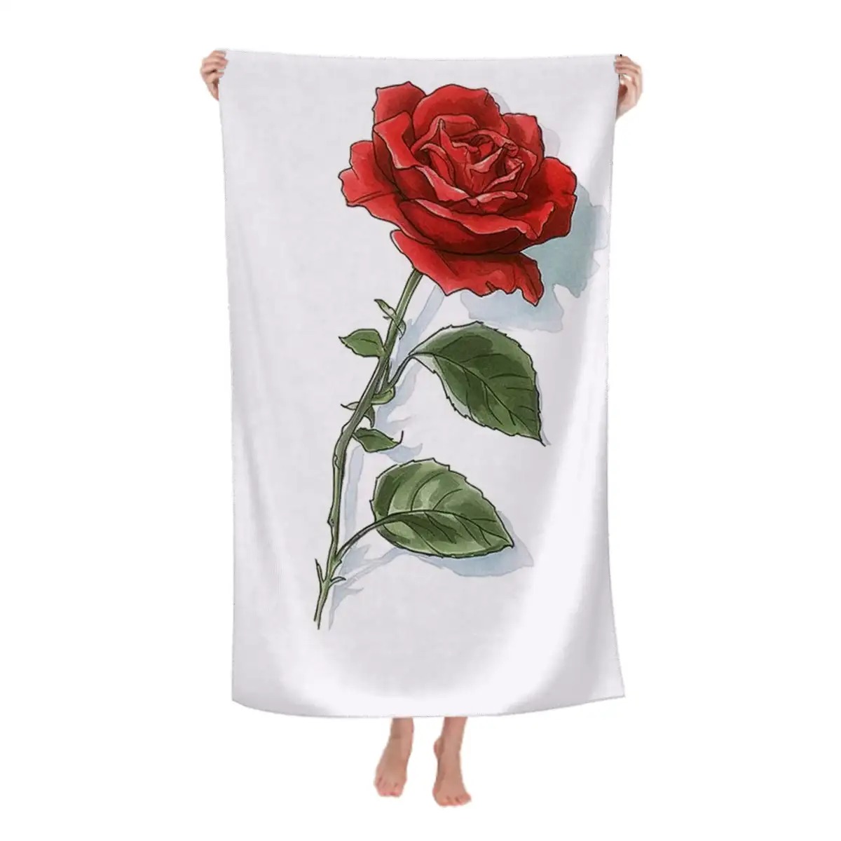 Microfiber Beach Towel Vertical Absorbent