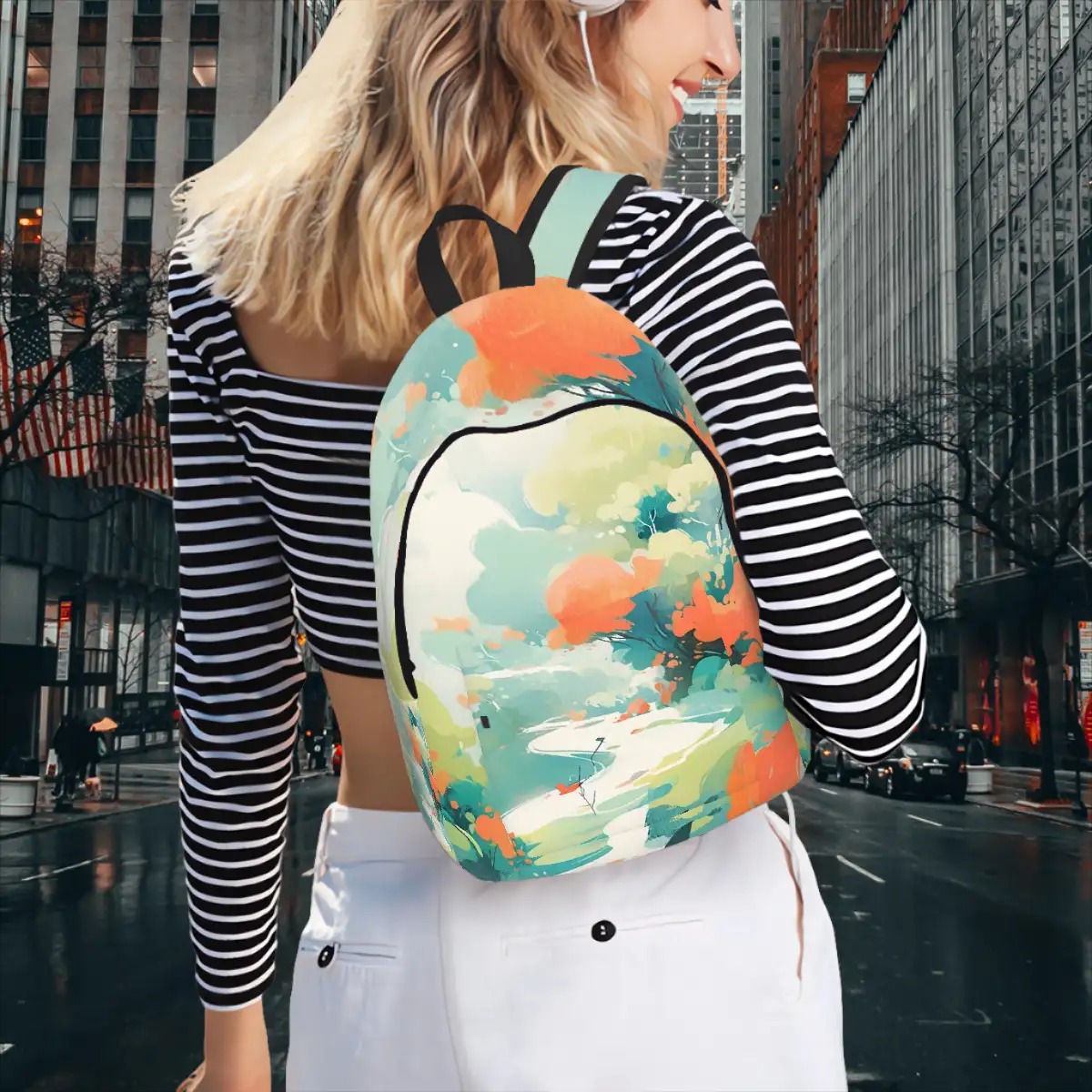 Canvas Backpack No Compartments