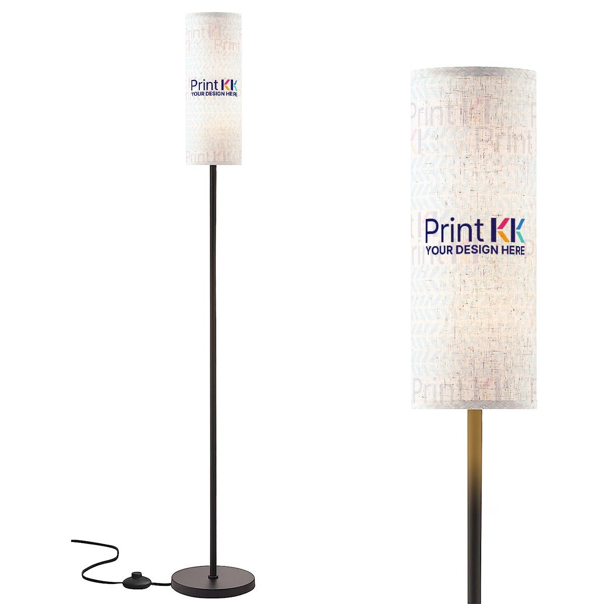 Modern Standing Floor Lamp Shade without Ring (Made in USA)