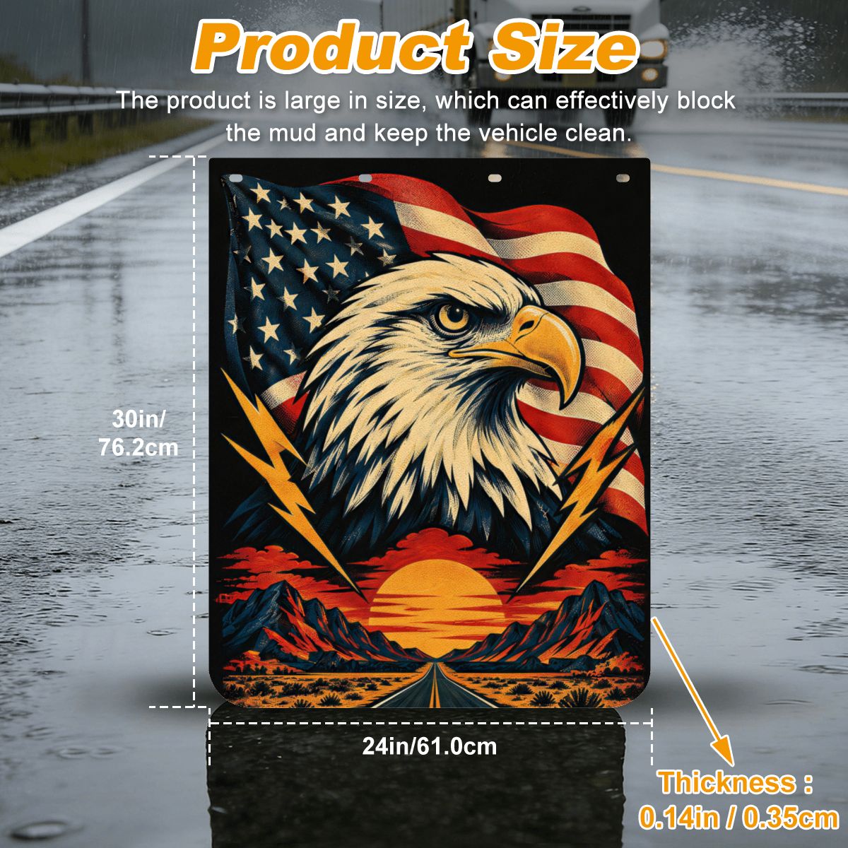 Mud Flaps 2pcs for Semi Truck