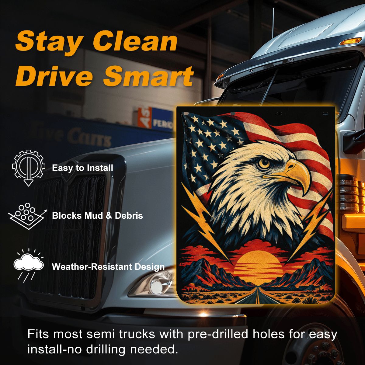 Mud Flaps 2pcs for Semi Truck