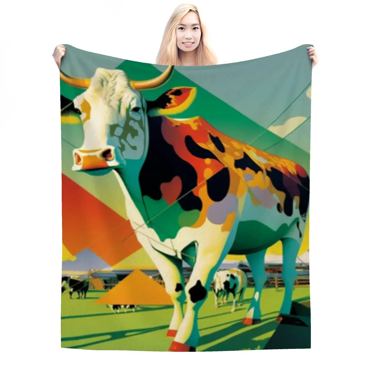 280 GSM Multi-Size Flannel Throw Blanket (Vertical)