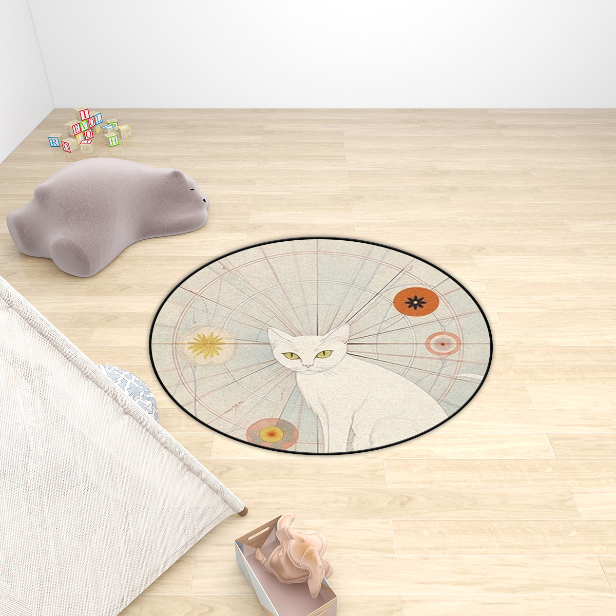 Multiple Sizes Plush Round Area Rug