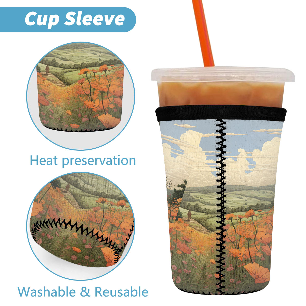 Neoprene Cup Sleeve 3pcs