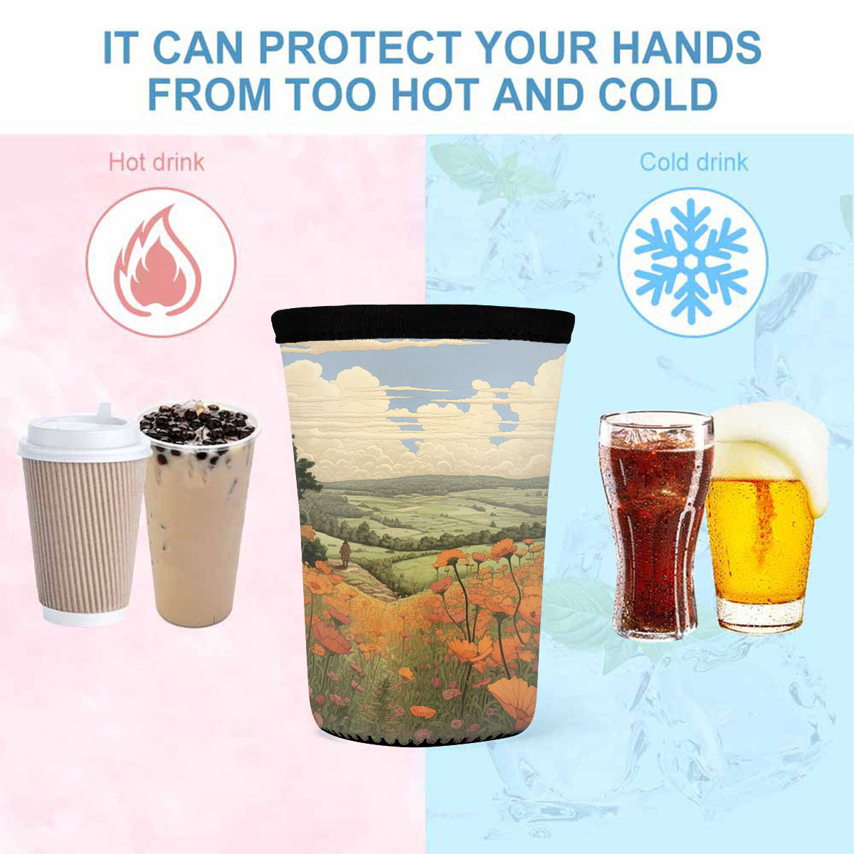 Neoprene Cup Sleeve 3pcs