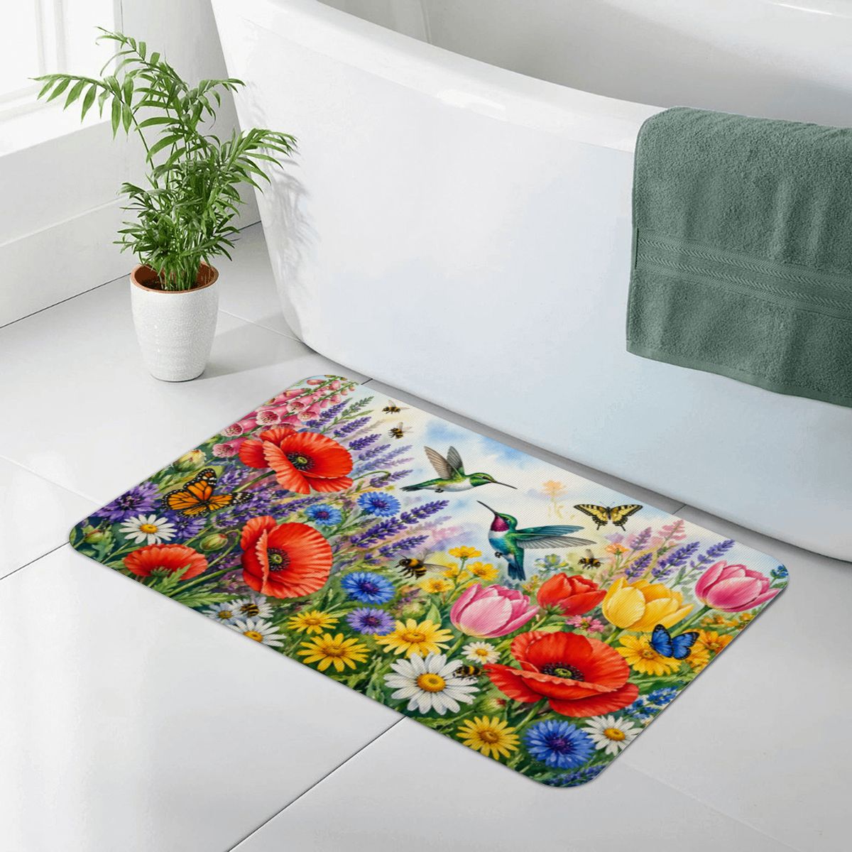 Non Slip Absorbent Floor Mat (Made in USA)