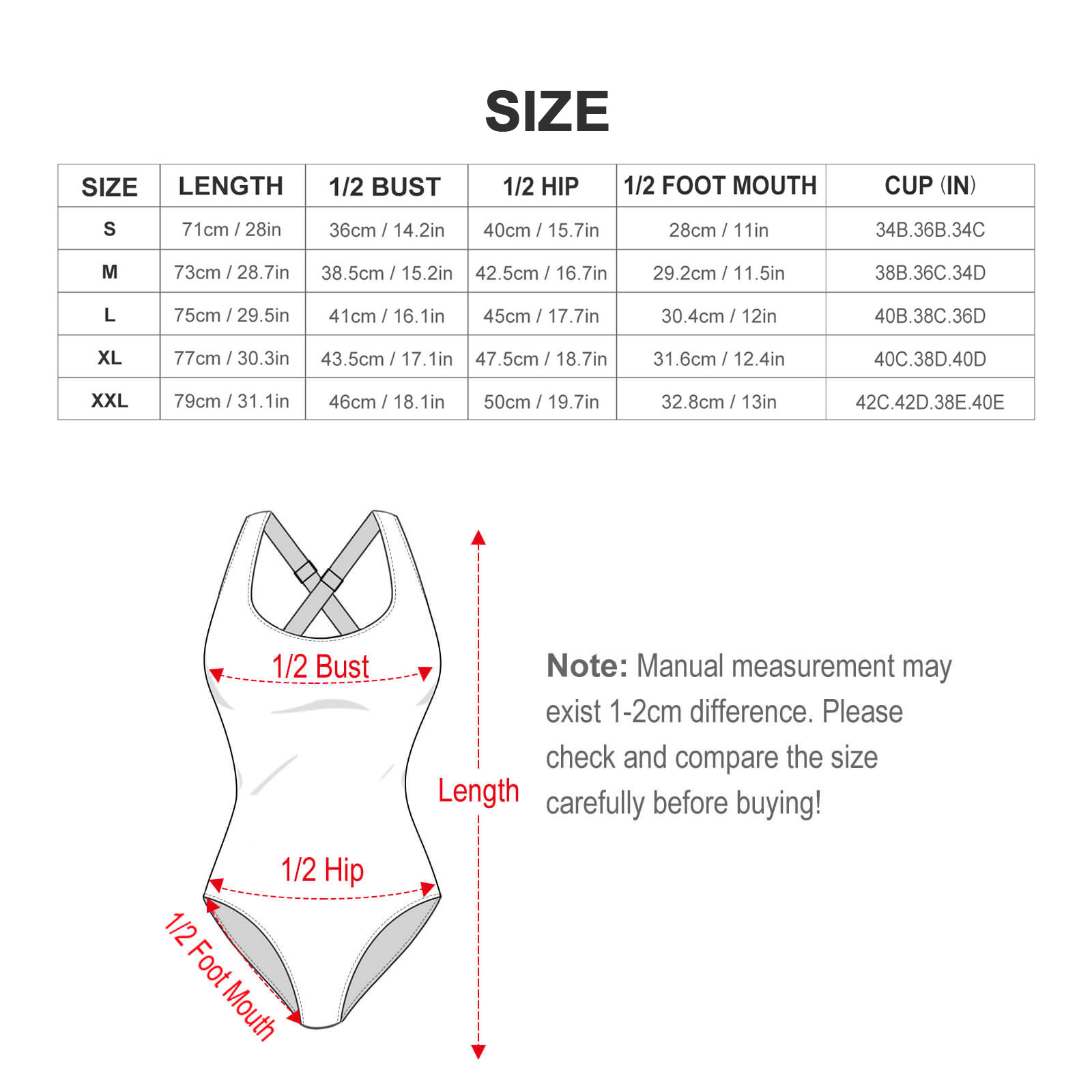 Cross-Back One Piece Swimsuit Women