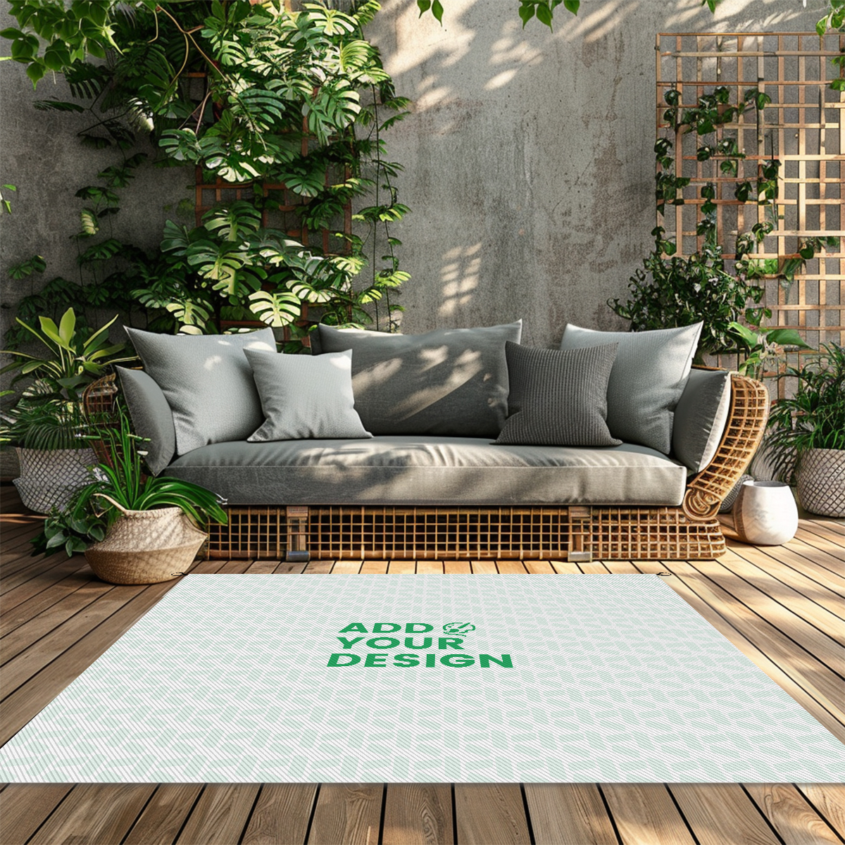 Outdoor Plastic Straw Rug