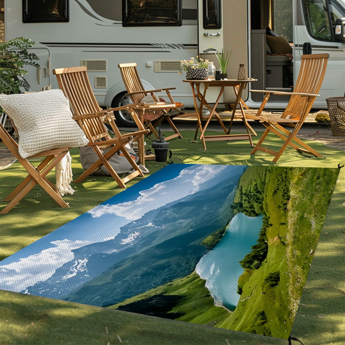 Outdoor Plastic Straw Rug