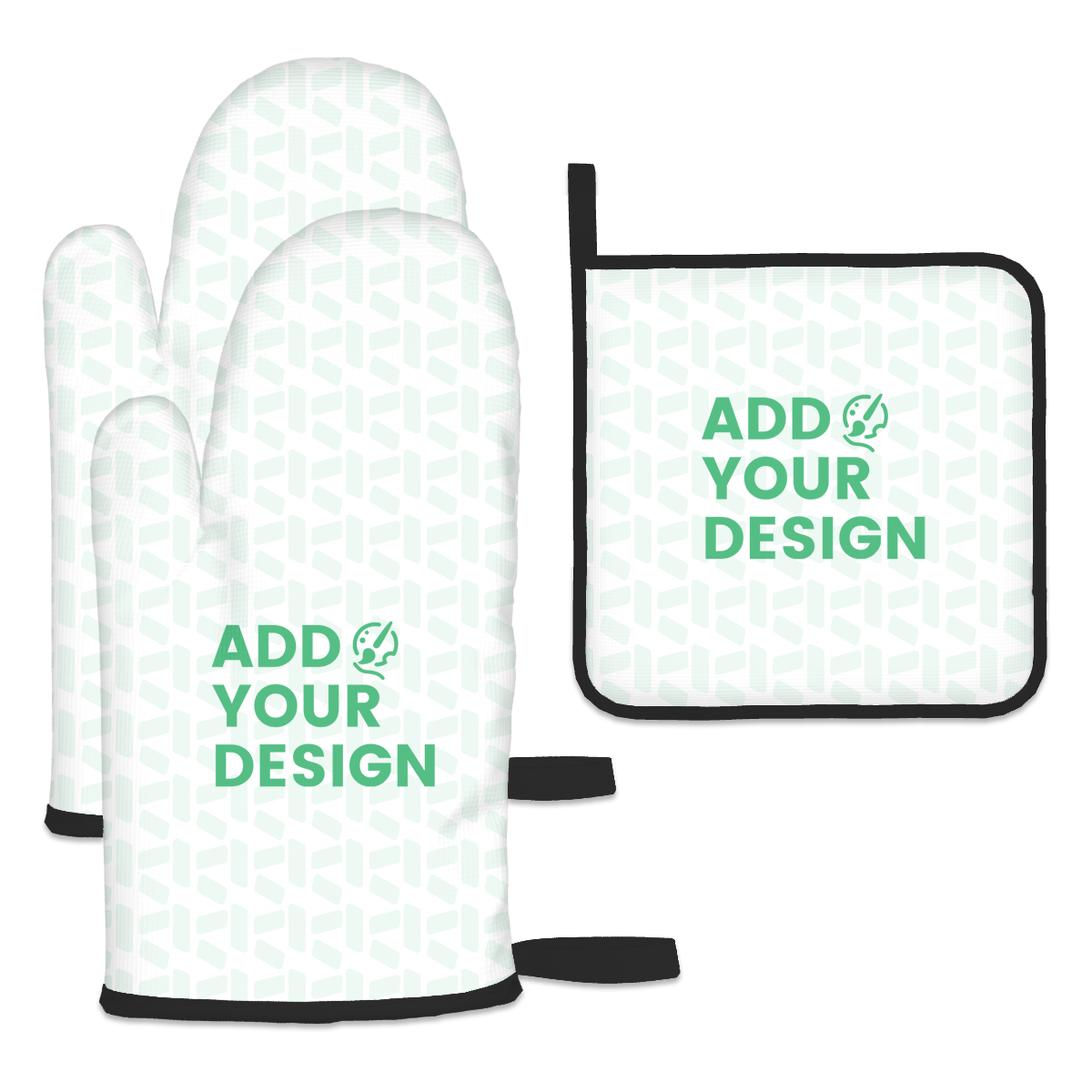 Oven Mitts and Pot Holders Sets (3pcs)