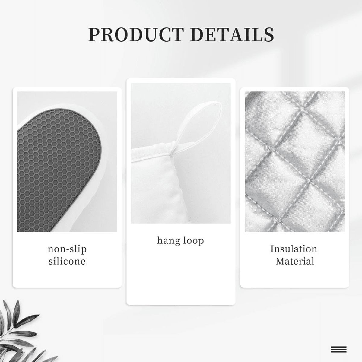 Silicone Oven Mitts and Pot Holders Sets (Right)